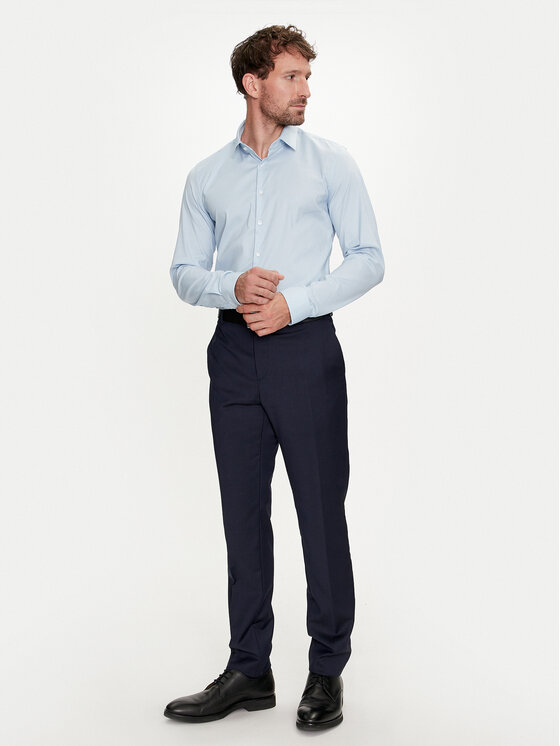 Calvin Klein Calvin Klein Koszula K10K113182 Niebieski Slim Fit