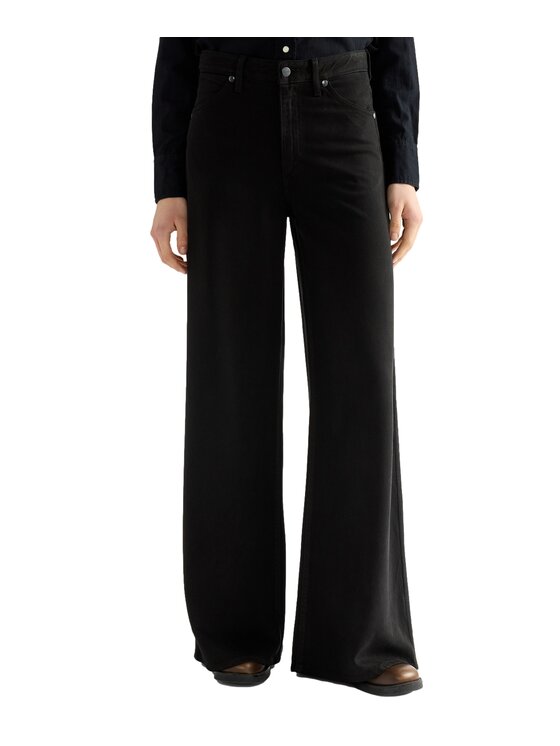 Wrangler Wrangler Jeansy 112386723 Czarny Wide Leg