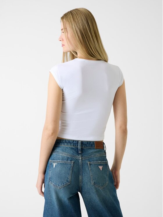 Guess Jeans Guess Jeans T-Shirt 180636 Biały Classic Fit