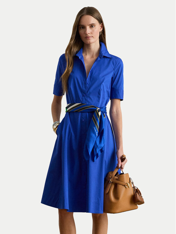 LAUREN RALPH LAUREN LAUREN RALPH LAUREN Rochie tip cămașă 200748950020 Albastru Regular Fit