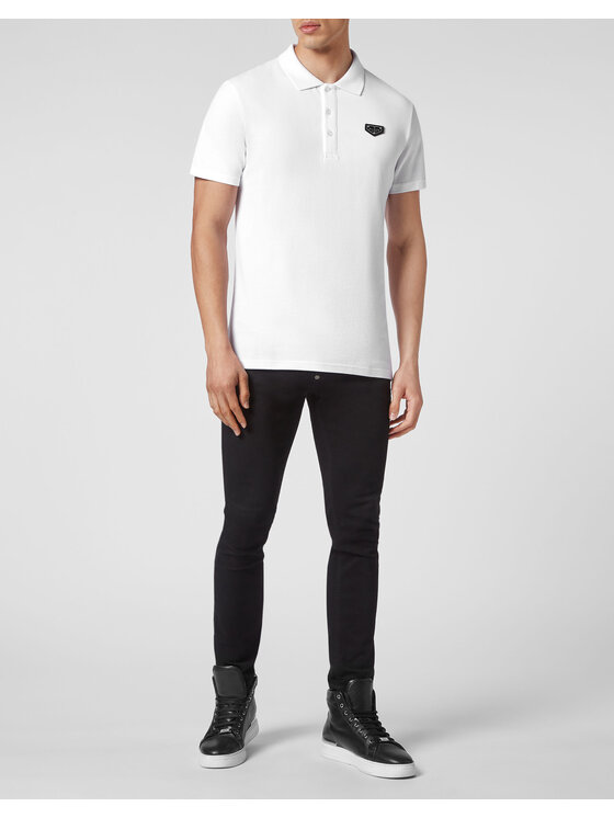 PHILIPP PLEIN PHILIPP PLEIN Polo 181 Bianco Slim Fit