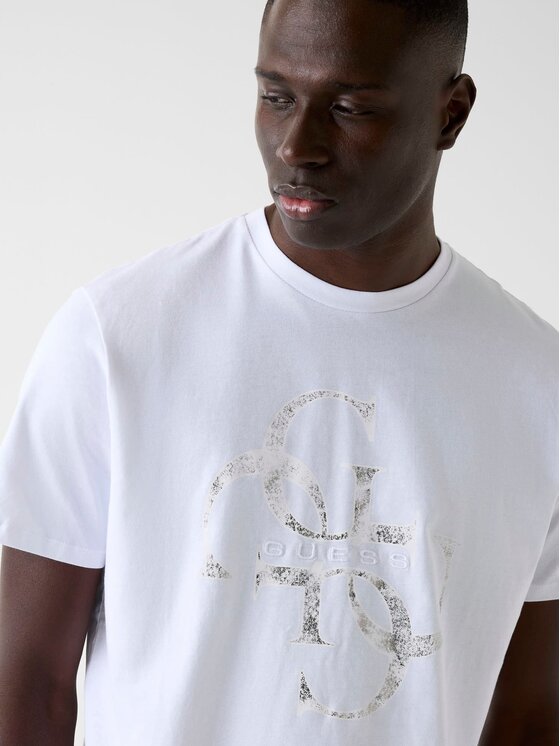 Guess Guess T-shirt M6RI03 I3Z14 Bijela Regular Fit