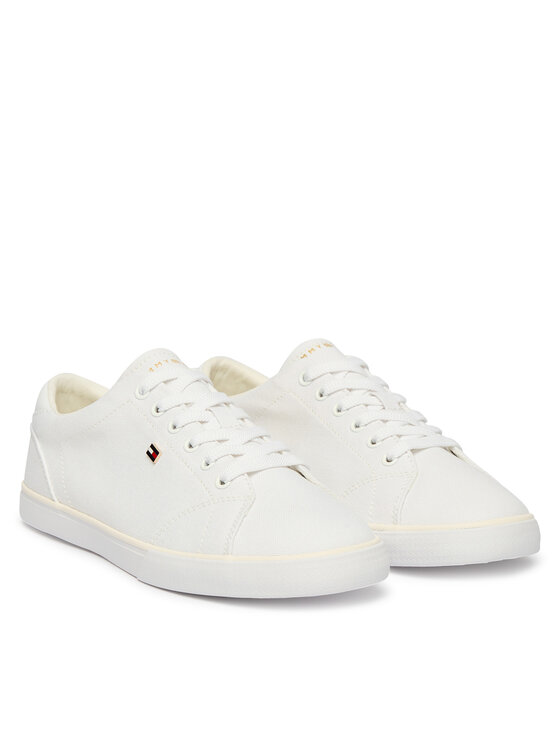 Tommy Hilfiger Tommy Hilfiger Πάνινα παπούτσια Th Low Profile Vulc Canvas FW0FW09102 Λευκό
