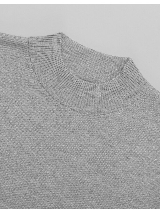 Borgio Borgio Sweter grotte Szary Classic Fit