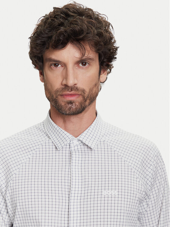 BOSS BOSS Koszula Excurse 50544843 Biały Regular Fit