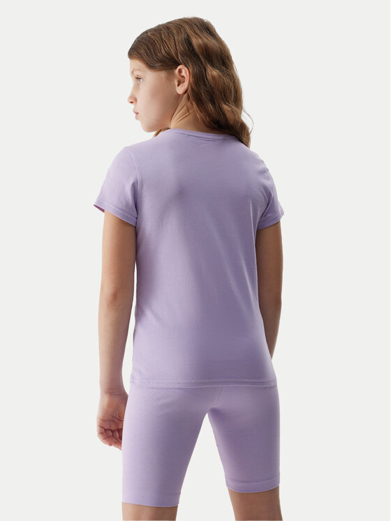 4F 4F Tričko 4FJWSS24TTSHF1110 Fialová Regular Fit