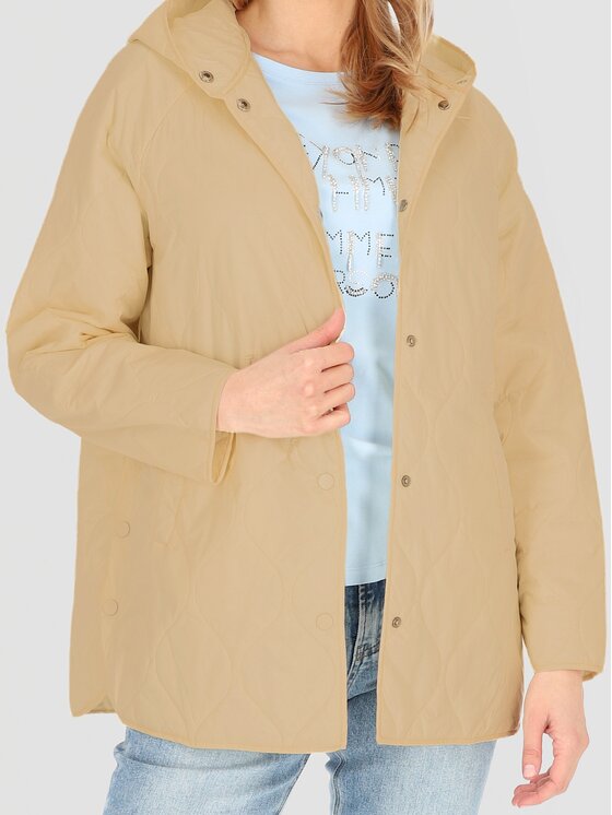 Perso Perso Dámská bunda BLE251047F Béžová Regular Fit
