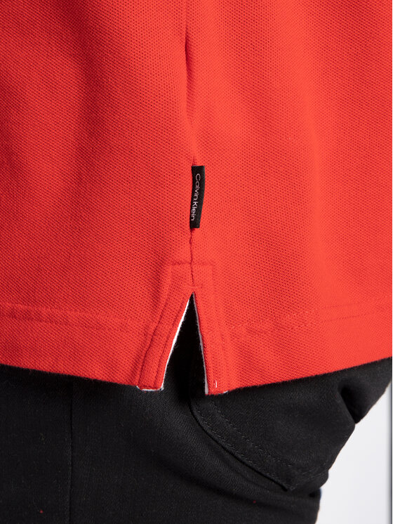 Calvin Klein Calvin Klein Polo majica Tipping K10K104915 Rdeča Slim Fit