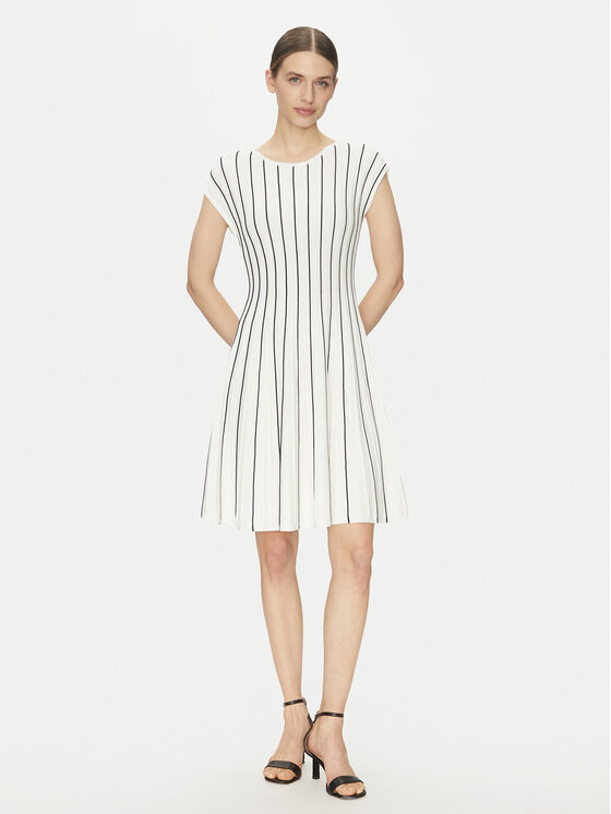 DKNY DKNY Sukienka codzienna DD4J8E21 Beżowy Regular Fit