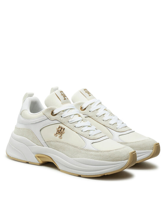 Tommy Hilfiger Tommy Hilfiger Sneakers Th Chunky Feminine Runner FW0FW08616 Écru