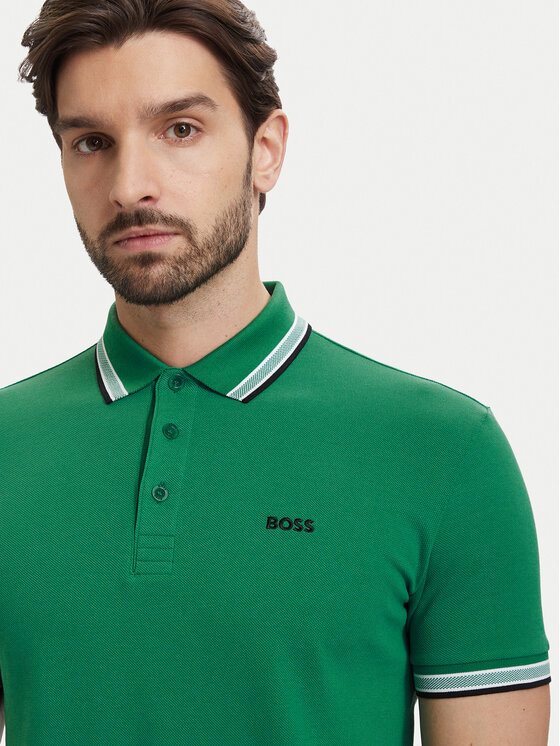 BOSS BOSS Polo Paddy 50469055 Zelena Regular Fit