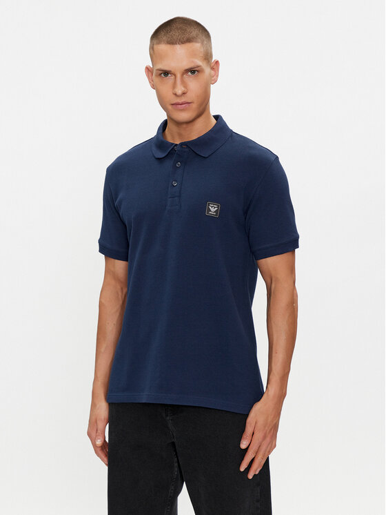 Poloshirt Emporio Armani Underwear, Größe M Dunkelblau 211804 4R460 06935