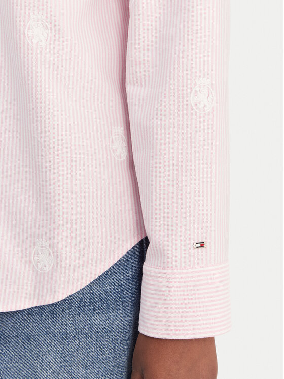 Tommy Hilfiger Tommy Hilfiger Krekls WW0WW49386 Rozā Regular Fit