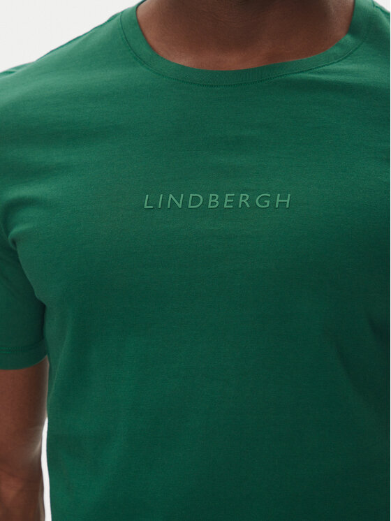 Lindbergh Lindbergh T-shirt 30-400200B Zelena Relaxed Fit