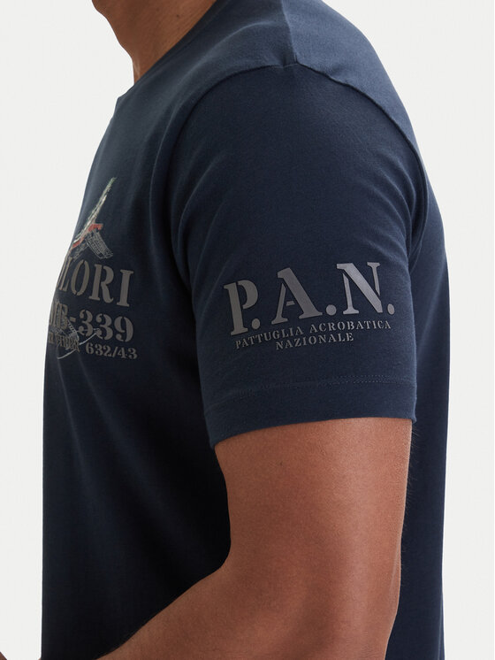 Aeronautica Militare Aeronautica Militare Tričko 261TS2541UJ00727 Tmavomodrá Regular Fit