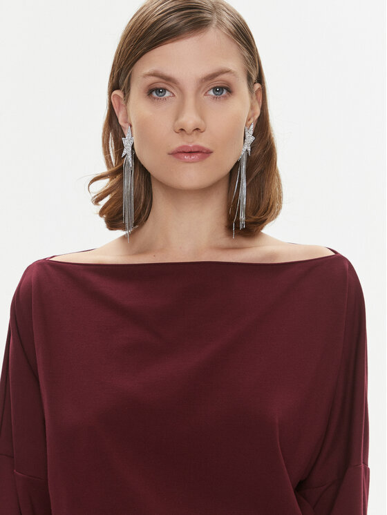 PINKO Pinko Sukienka codzienna Bolt 102291 A1CT Bordowy Regular Fit