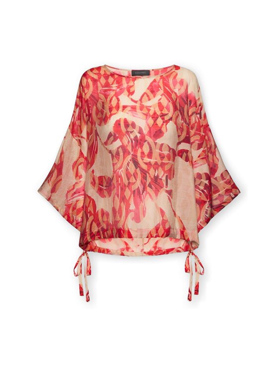 Elena Mirò Elena Mirò Bluzka 2220E100330N001 Czerwony Boxy Fit
