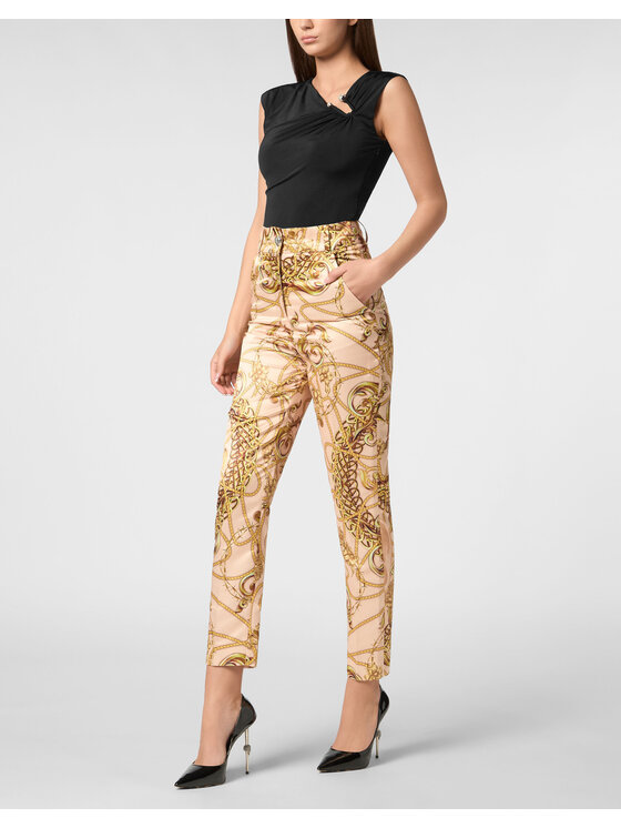 PHILIPP PLEIN PHILIPP PLEIN Pantaloni di tessuto 10923 Beige Flare Fit