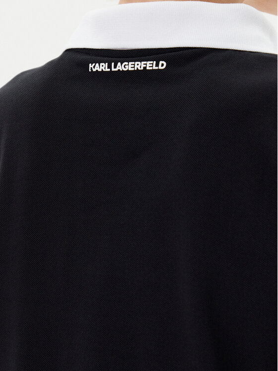 KARL LAGERFELD KARL LAGERFELD Polo A2W17111 Czarny Regular Fit