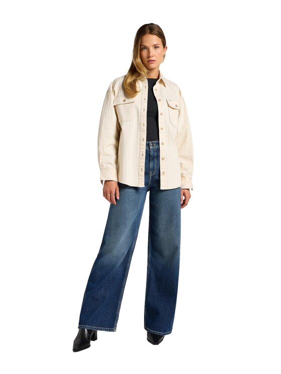 Lee Lee Jeansy 112355241 Niebieski Regular Fit