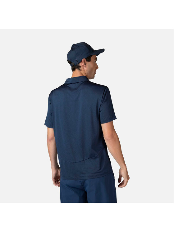 Rossignol Rossignol Polo Slub Polo Granatowy Regular Fit