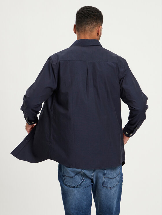 Cross Jeans Cross Jeans Koszula 35451-001 Granatowy Regular Fit