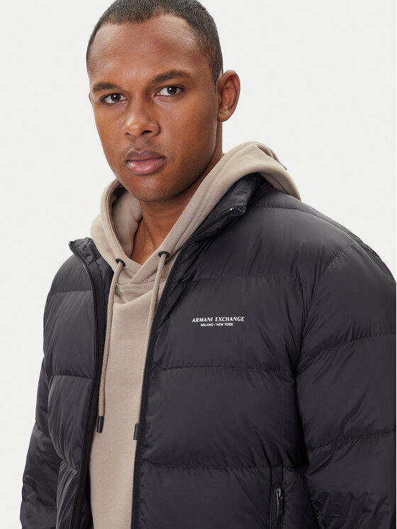 Armani Exchange Armani Exchange Vatovaná bunda XM001575 AF16927 UC001 Černá Regular Fit