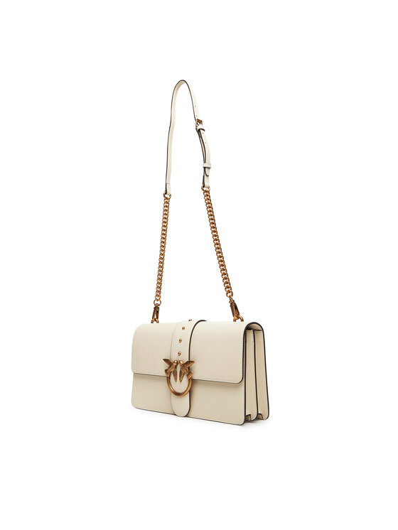 PINKO PINKO Borsetta Love One Classic ST.CL Al 25-26 PLTT 105857 A0F1 Bianco