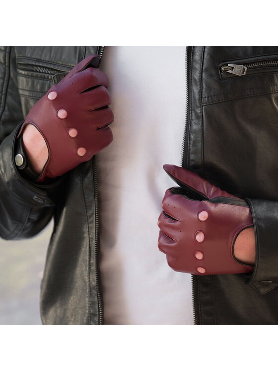 napo gloves napo gloves Rękawiczki Męskie napoDRIVE (czarny/bordowy) L Bordowy