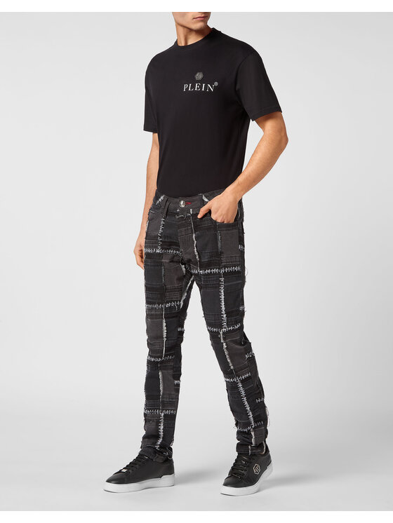 PHILIPP PLEIN PHILIPP PLEIN Jeansy 20697 Beżowy Straight Leg