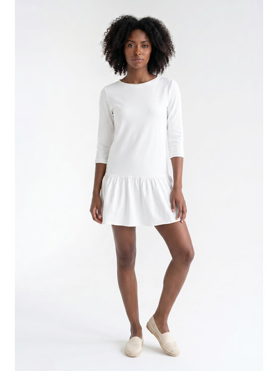 FIGL FIGL Φόρεμα καθημερινό M1374 Κρεμ A-Line Fit