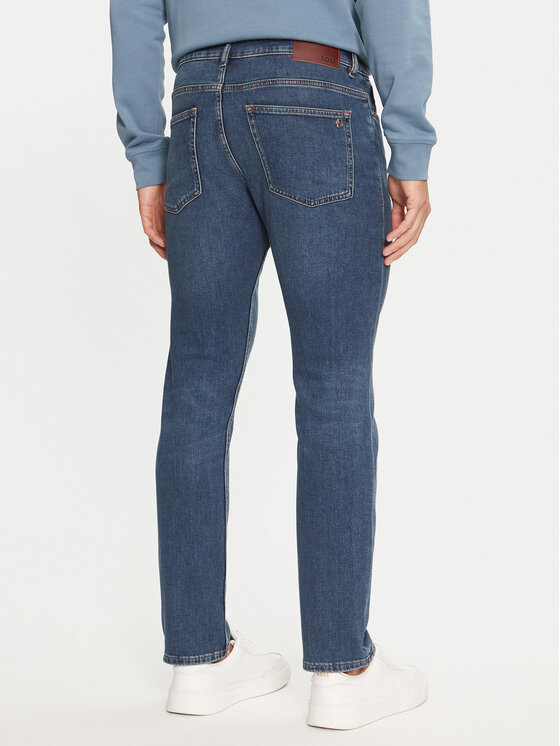 BOSS Boss Jeans hlače Delaware 50526951 Modra Slim Fit