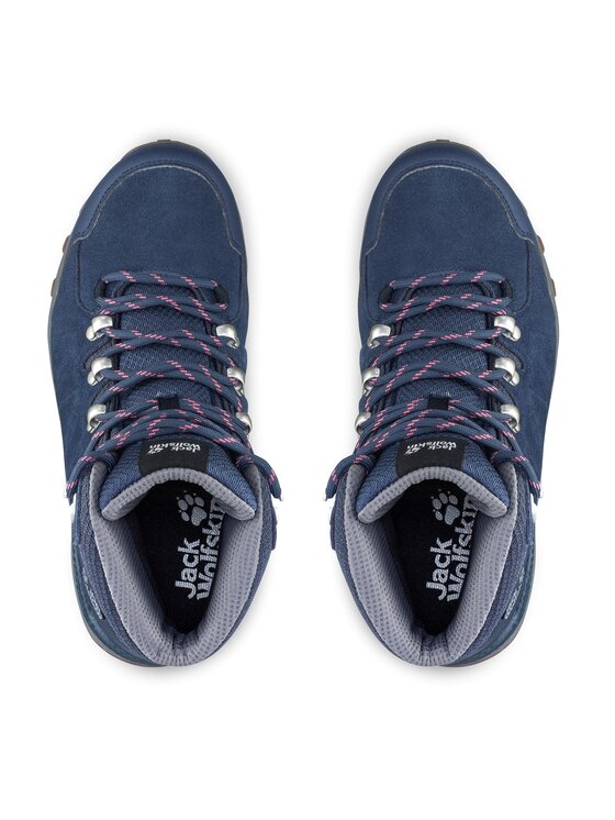 Jack Wolfskin Jack Wolfskin Trekking čevlji Refugio Texapore Mid W 4050871 Mornarsko modra