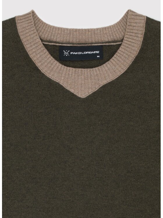 Pako Lorente Pako Lorente Sweter P24WF-2X-017 Zielony Classic Fit