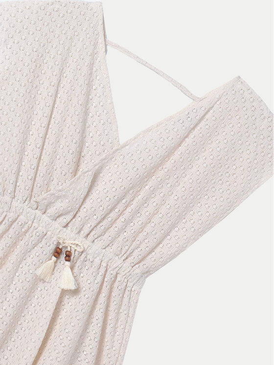Mayoral Mayoral Poletna obleka 6958 Écru Relaxed Fit