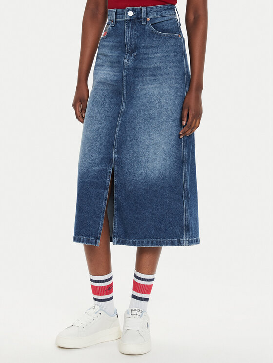 Tommy Jeans Tommy Jeans Farmer szoknya Claire DW0DW19646 Kék Regular Fit