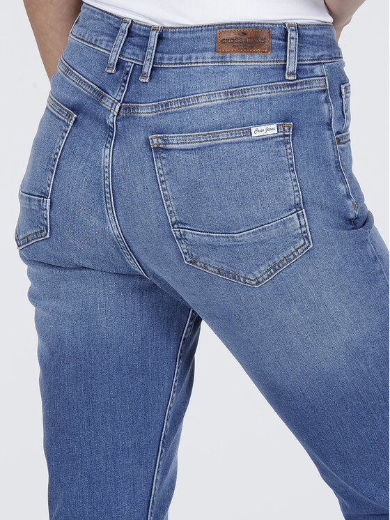 Cross Jeans Cross Jeans Jeansy N 432-022 Niebieski Mom Fit