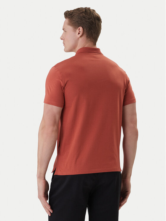 Calvin Klein Calvin Klein Polo LV04LF200G Pomarańczowy Slim Fit