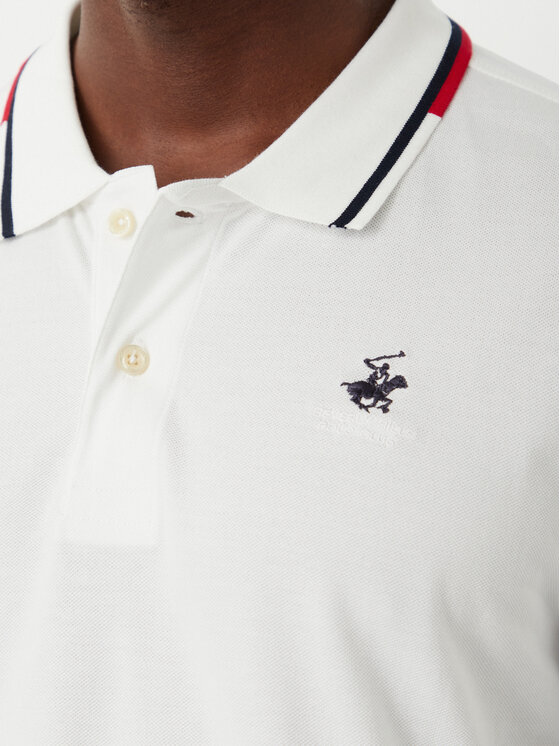 Beverly Hills Polo Club Beverly Hills Polo Club Polo majica P-SS26M-P2525 Bela Regular Fit