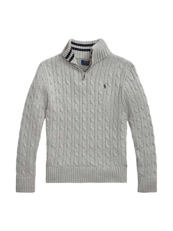 Polo Ralph Lauren Sweter 323868894010 Szary Regular Fit