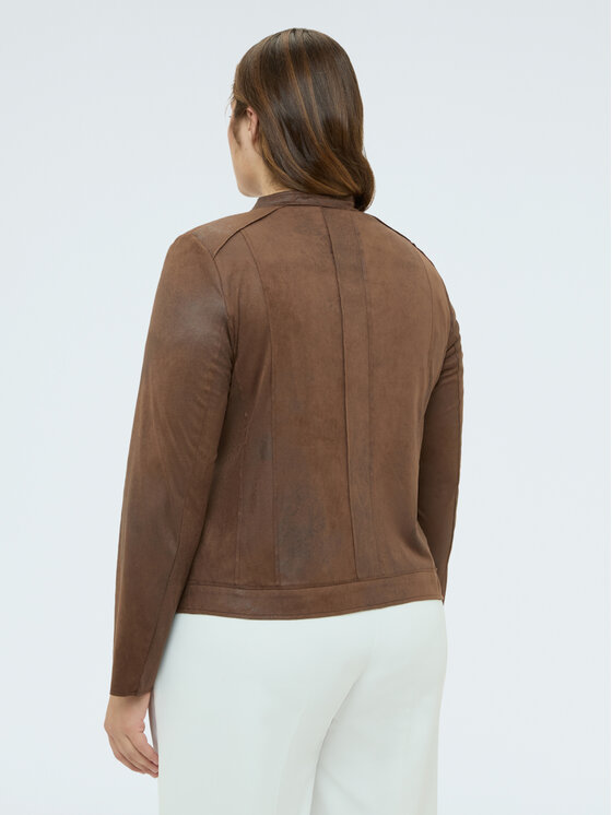 Fiorella Rubino Fiorella Rubino Giacca in similpelle R329T001303N022 Marrone Regular Fit