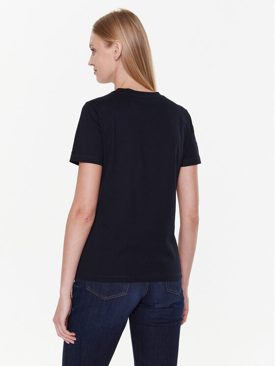 Tommy Hilfiger Tommy Hilfiger Majica Applique WW0WW37184 Mornarsko modra Regular Fit