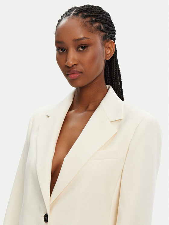 Weekend Max Mara Weekend Max Mara Pintsak Lamine 2425046051 Ekrüüvärv Standard Fit