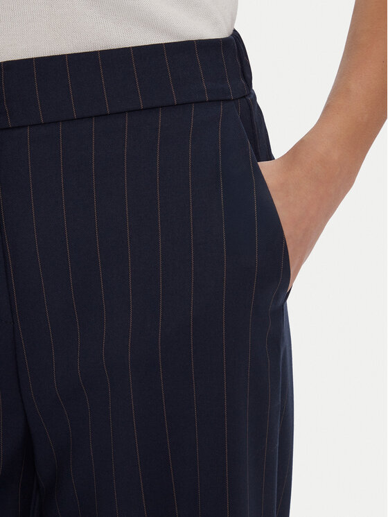 Maryley Maryley Hlače iz tkanine 25IB598/M17/35BL Mornarsko modra Regular Fit