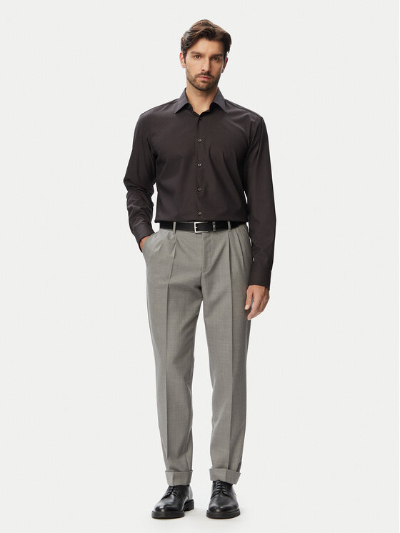 HUGO HUGO Spodnie garniturowe H-Perin-263 50567532 Szary Tapered Fit