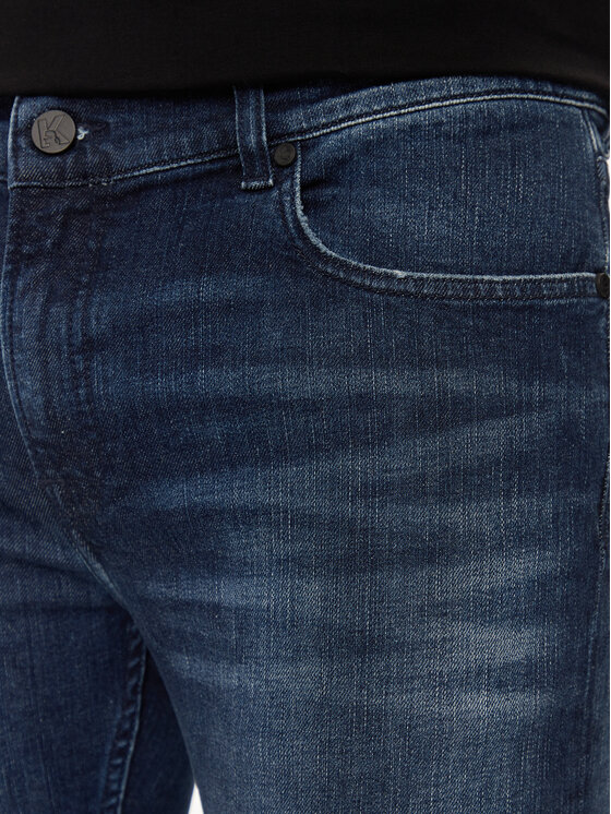 KARL LAGERFELD KARL LAGERFELD Jeans hlače 265801 544835 Mornarsko modra Slim Fit