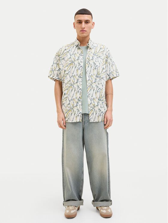 Jack&Jones Jack&Jones Πουκάμισο Joshua 12271089 Εκρού Wide Fit