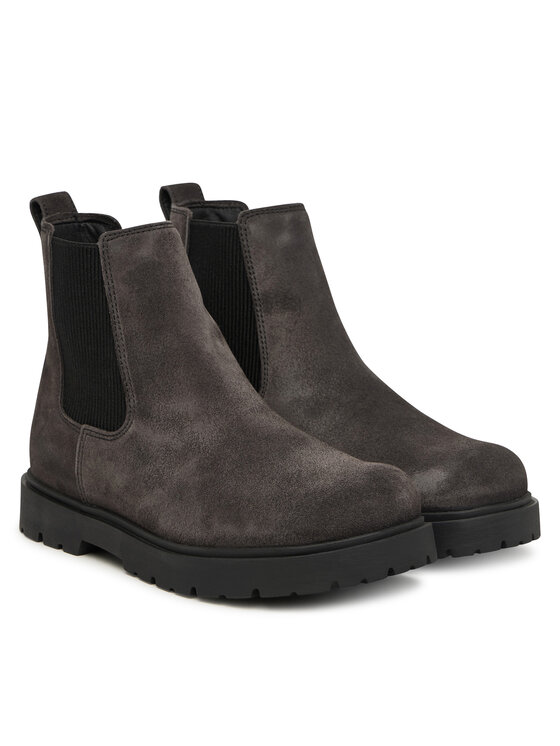 Birkenstock Birkenstock Členková obuv s elastickým prvkom Highwood Slip On 1033184 Tmavosivá