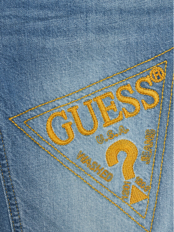Guess Guess Pantaloni scurți de blugi L4GD17 D41E0 Albastru Regular Fit