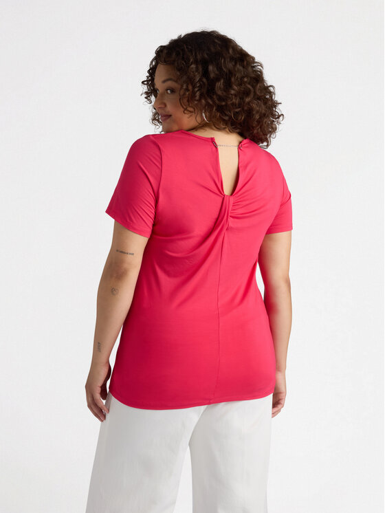 Fiorella Rubino Fiorella Rubino T-Shirt G134L008432N019 Różowy Regular Fit